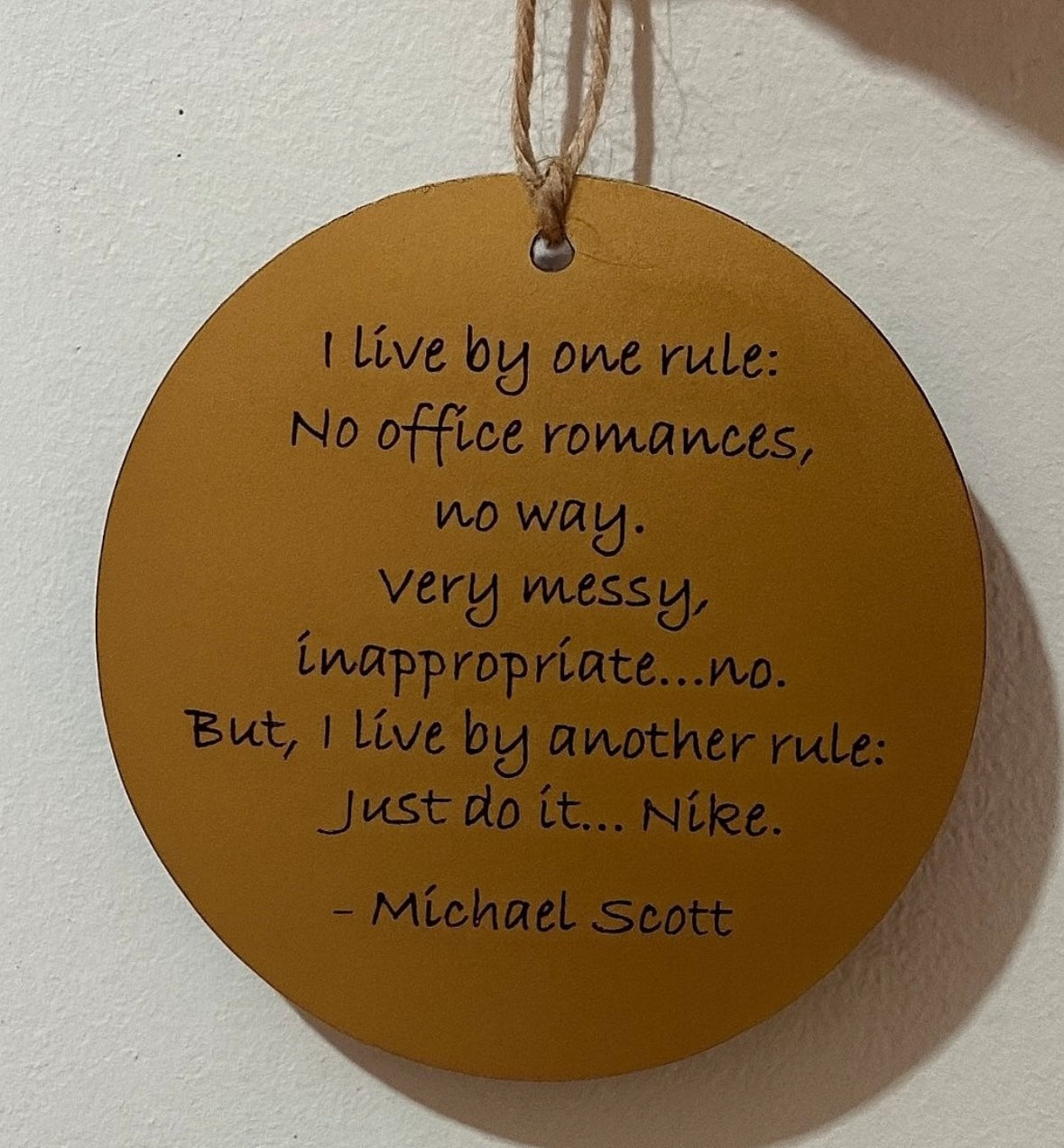 Funny Office Quote Plaque | Workplace Decor | Custom Personalised Sign