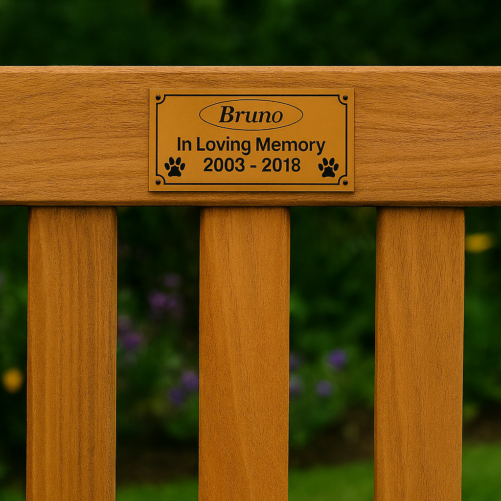 Personalized Memorial Plaque – Custom Engraved Pet or Loved One Tribute